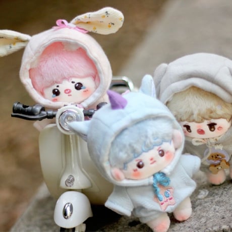 【ぬい服】ぬいぐるみ用耳付きパーカー 10cm 用【推し活グッズ】