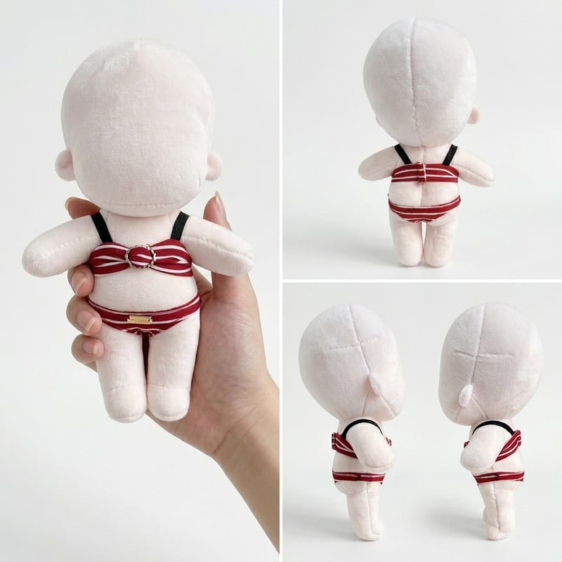 ぬい服】 ぬいぐるみ用 ストライプ柄 マイクロビキニ ぬい服 水着