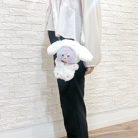 【ぬいバッグ】【ぬい服】ふわふわショルダーストラップ付き ぬいぐるみ用着ぐるみ【15cm 用】【推し活グッズ】