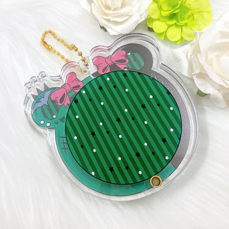 【G.triGerオリジナル 推し活グッズ】缶バッジ用アクリルフレーム 【地雷系くま】58mm用