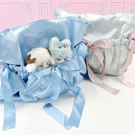 【忧郁心商店】ぬいぐるみポケット付きサテン痛バック