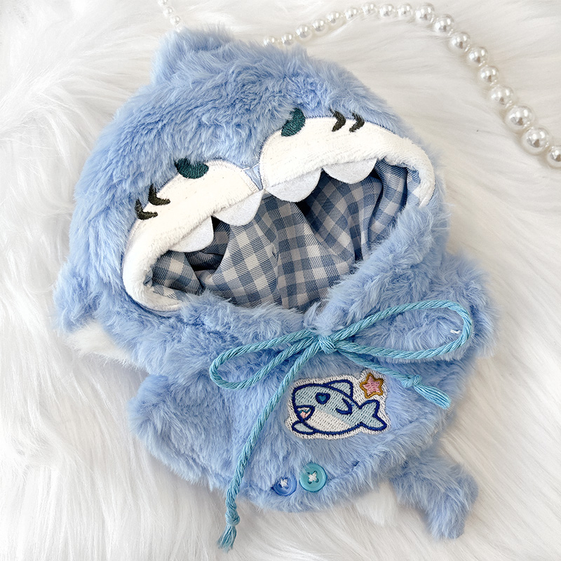 ぬい服】ぬいぐるみ用ポンチョ (15cm 用 )【サメ・アザラシ】【推し活