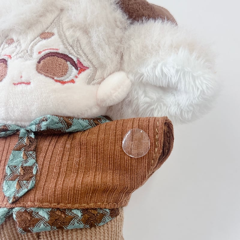 ぬい服 ネクタイ付きシャツ&パンツセット 10cm用【推し活グッズ】 | G