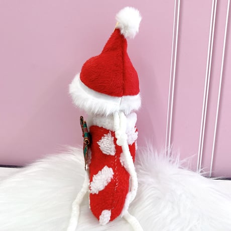 【ぬい服】クリスマス靴下&サンタ帽セット　10cm用