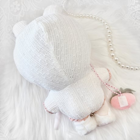 【ぬい服】ぬいぐるみ用うさ耳着ぐるみ・ うさ耳シューズ・バッグセット 【20cm 用】【推し活グッズ】