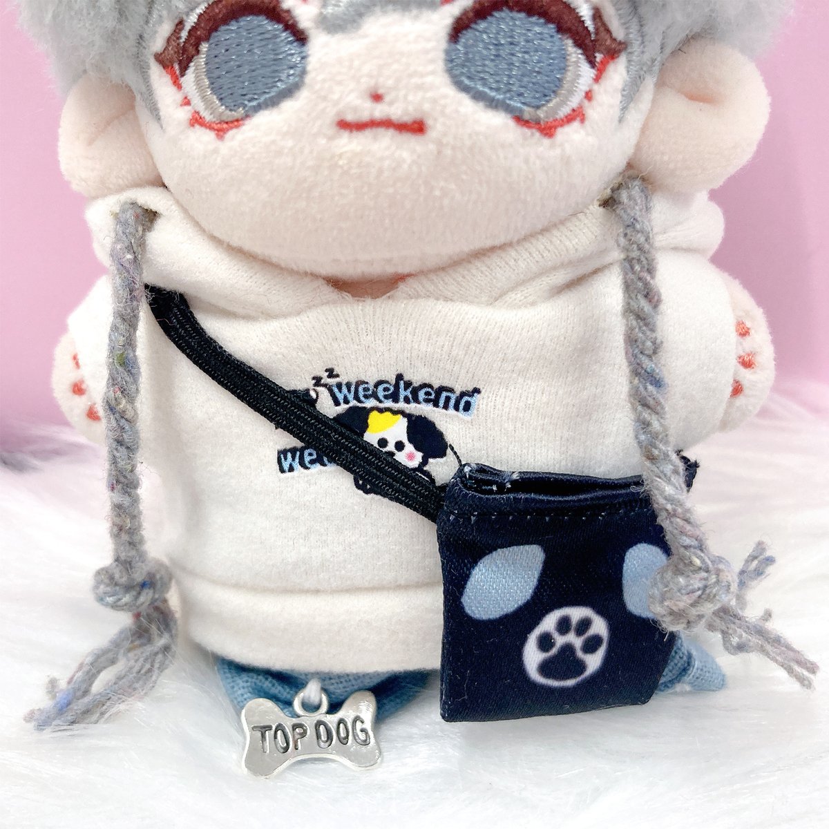 ぬい服】ストリート・カジュアルぬい服 4点セット[帽子＆シャツ