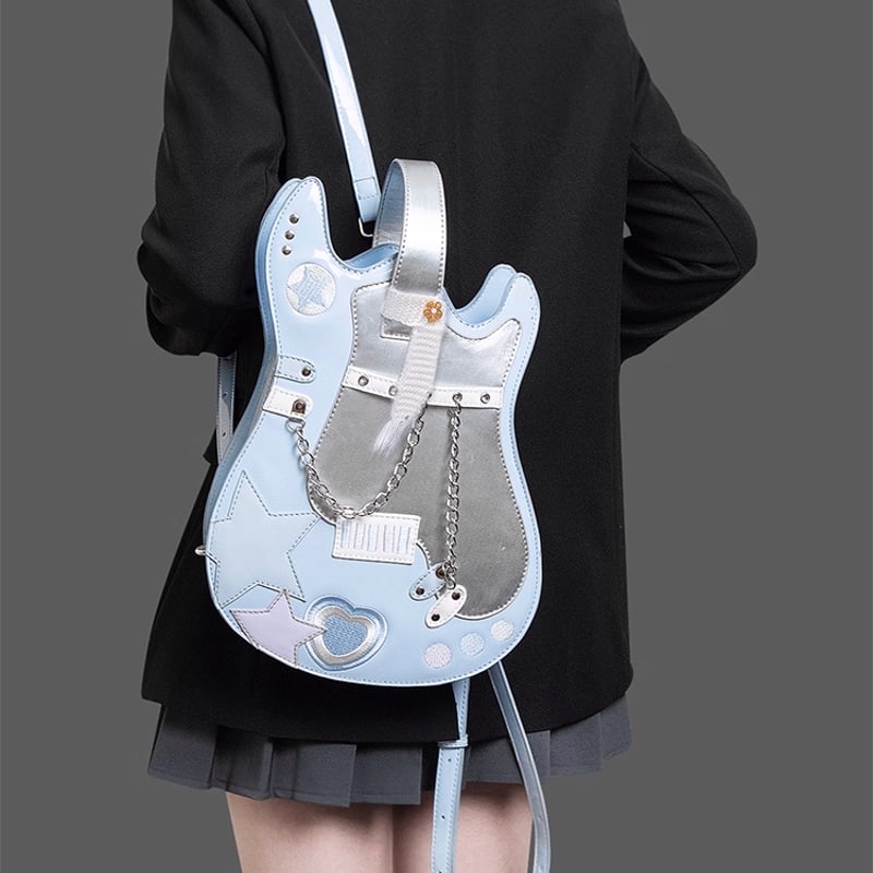 GLAY アメックス キーホルダー・ギターボディ型ショルダーバッグセット