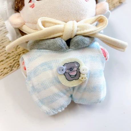 【ぬい服】ぬいぐるみ用フリル帽子&シャツセット【10cm用】【推し活グッズ】