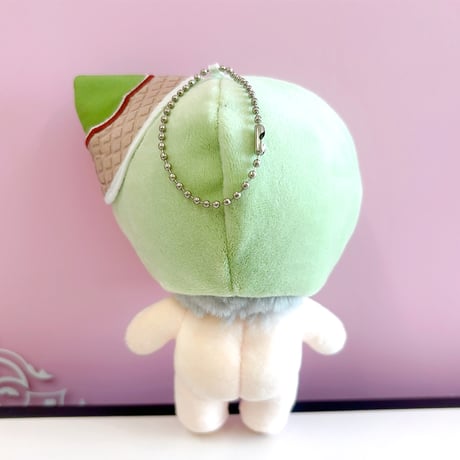 【ぬい服】アイスクリーム型着ぐるみキャップ 10cm用