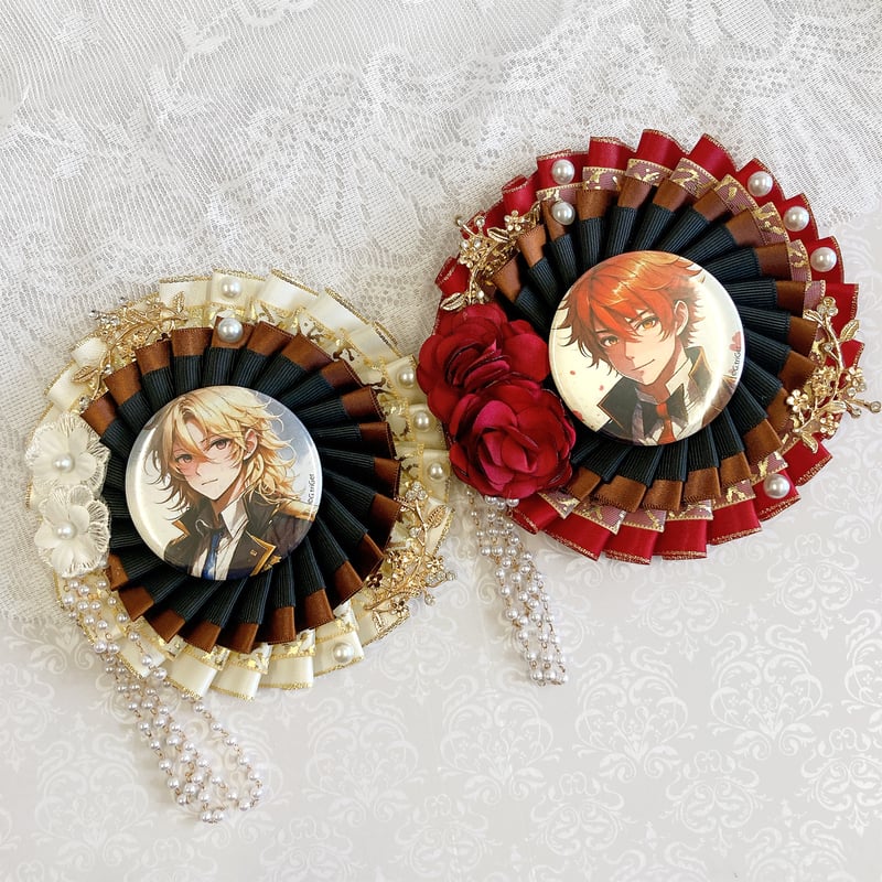 推し活グッズ】プリンセス・ココットロゼット【57mm~75mm缶バッジ用