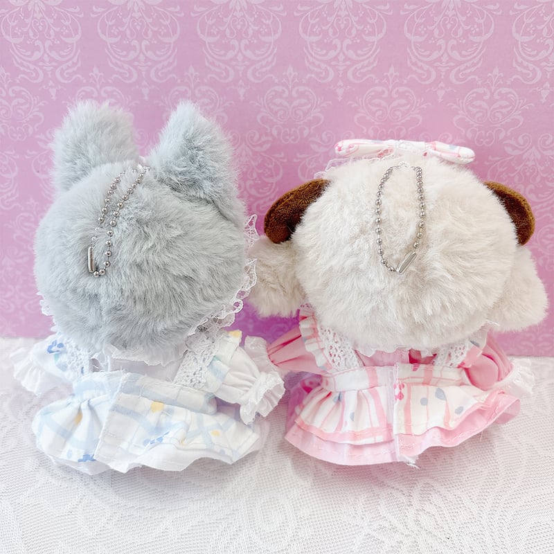 ぬい服】ぬいぐるみ用ワンピース&ヘッドドレスセット 10~15cm用 ぬい服】ぬいぐるみ用ワンピース&ヘッドドレスセット 10~15cm用