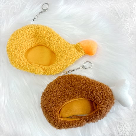 ぬいぐるみ用着ぐるみキャップキーホルダー【エビフライ・チキン】10~15cm用【推し活グッズ】