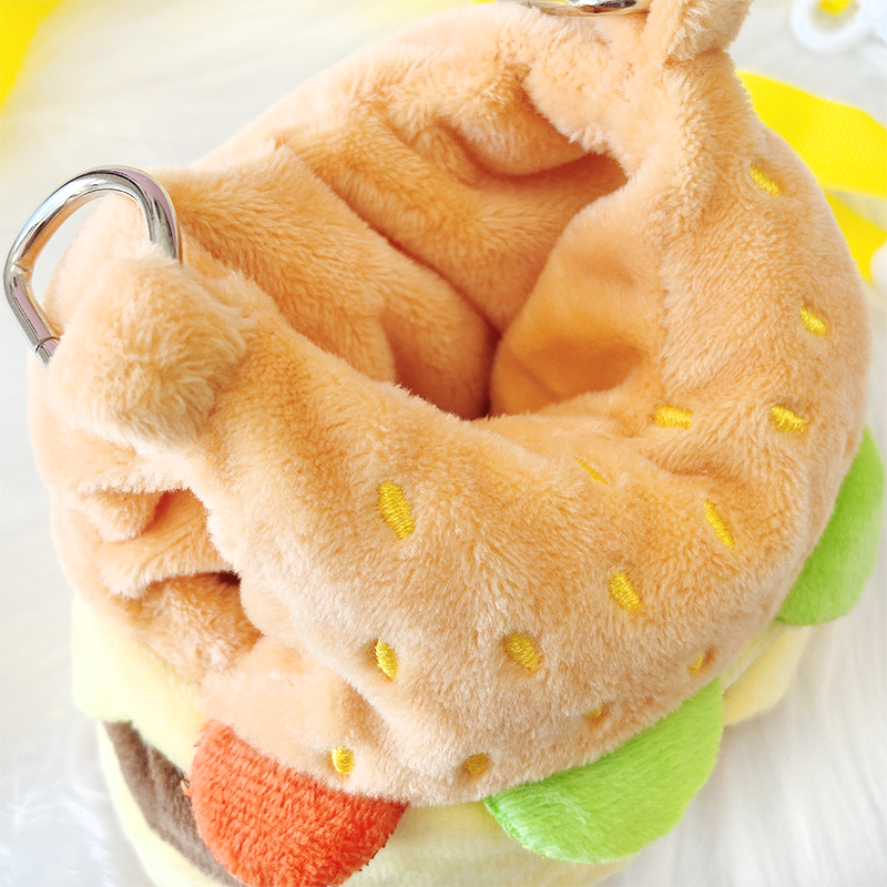 ぬいバッグ】【ぬい服】ハンバーガー型ぬいぐるみ用着ぐるみ