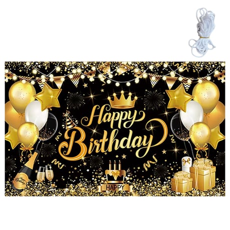 HAPPY BIRTHDAY 背景用ビッグタペストリー 180×110cm 【生誕祭グッズ】