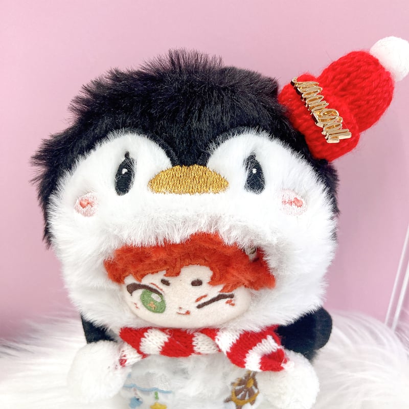 ぬい服】ふわふわクリスマス着ぐるみ 10cm用 | G.triGer