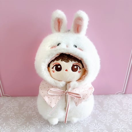【ぬい服】ぬいぐるみ用立体着ぐるみ【狐・黒猫・うさぎ】  10cm用