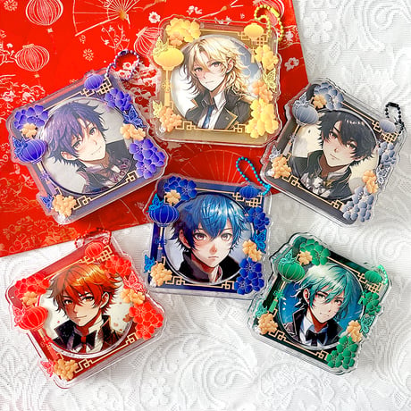 【G.triGerオリジナル】アクリル缶バッジケース【中華】57mm・65mm・75mm・アクスタ用【推し活グッズ】