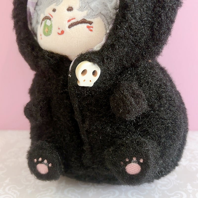 ぬい服】ぬいぐるみ用立体着ぐるみ【狐・黒猫・うさぎ】 10cm用