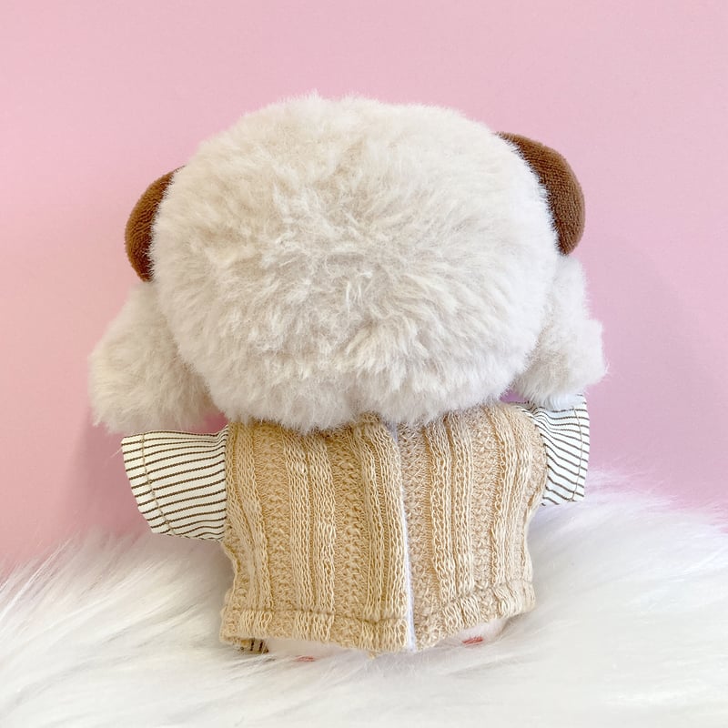 ぬい服】重ね着風ネクタイ付きシャツ＆ベスト 10cmぬいぐるみ用 | G.triGer