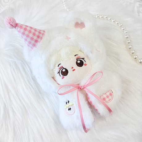【ぬい服】 ぬいぐるみ用ふわふわくまポンチョ【10~15cm 用】【推し活グッズ】