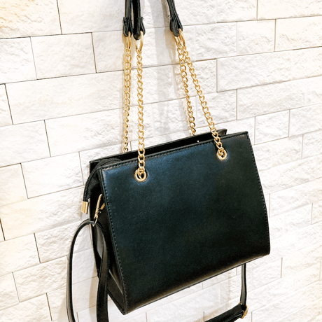 フェイクレザースクエア痛バッグ