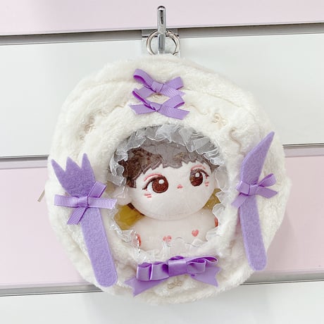 カラトリー装飾付きぬいポーチ【10cm用】【推し活グッズ】