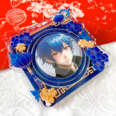 【G.triGerオリジナル】アクリル缶バッジケース【中華】57mm・65mm・75mm・アクスタ用【推し活グッズ】