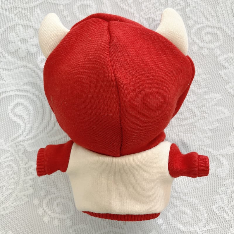 ぬい服】ぬいぐるみ用ツノ付きパーカー(10cm用)【推し活グッズ ぬい服】ぬいぐるみ用ツノ付きパーカー(10cm用)【推し活グッズ