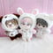 【ぬい服】【20cm 用】ぬいぐるみ用ふわふわ着ぐるみ 【パーカー & パンツセット】くま・うさぎ・犬【推し活グッズ】