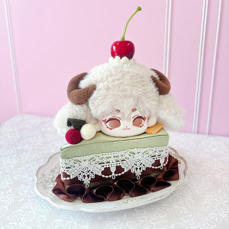 ぬい服　ショートケーキ型ぬいぐるみ用着ぐるみ　10cm用【推し活グッズ】
