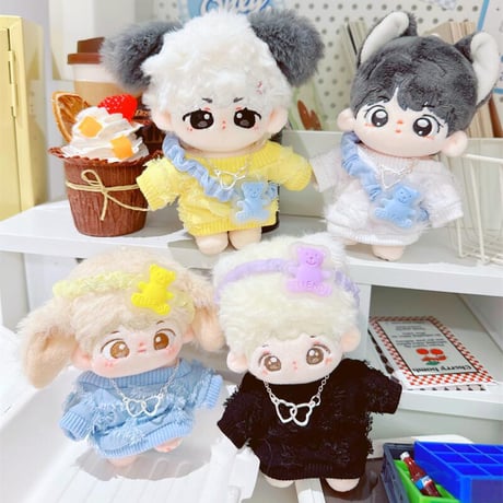 【ぬい服】ぬいぐるみ用スウェット & アクセサリーセット 【10~15cm用】