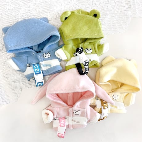 【ぬい服】アニマルパーカー　10cm用