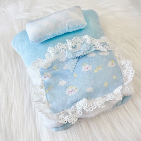 【ぬい服】ぬいぐるみ用ふわふわお布団 【10~15cm用】【推し活グッズ】