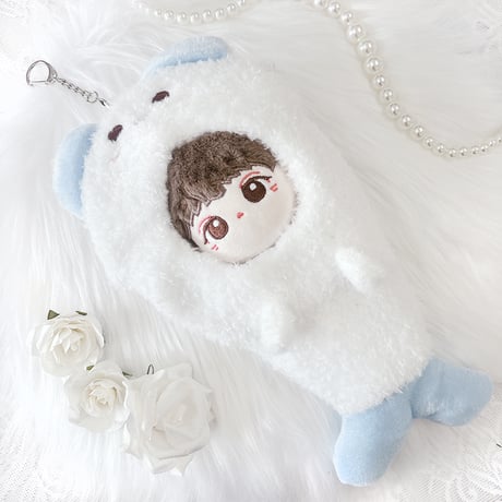 【ぬい服】ぬいぐるみ用エビフライ型アニマル着ぐるみ【10~15cm用】【推し活グッズ】