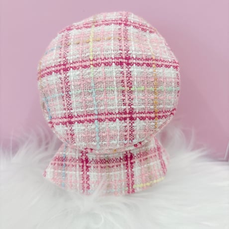 ぬい服　ツイード  ベレー帽&ケープ 10cm用【推し活グッズ】