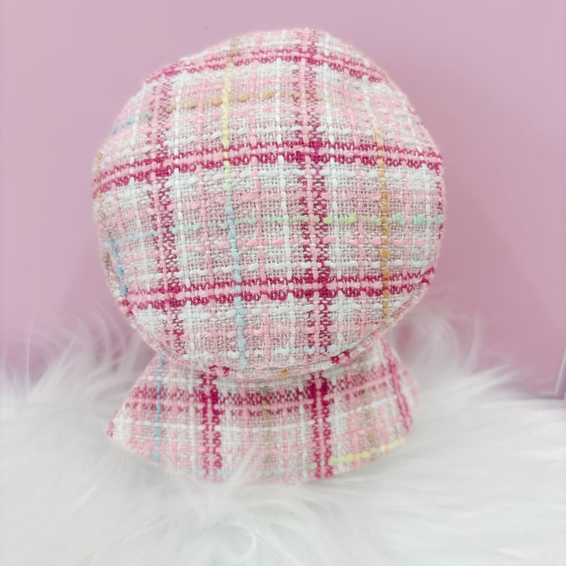 ぬい服 ツイード ベレー帽&ケープ 10cm用【推し活グッズ】 | G ぬい服 ツイード ベレー帽&ケープ 10cm用【推し活グッズ】 | G