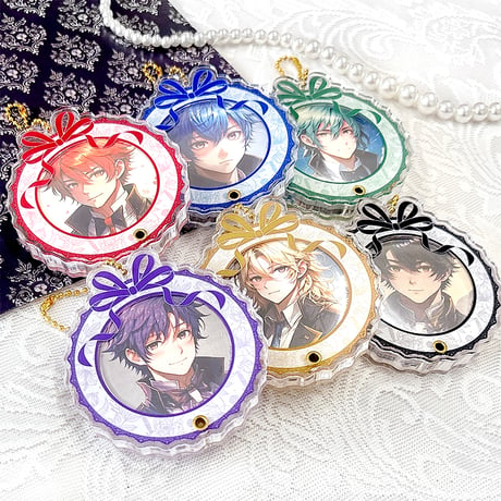 【G.triGerオリジナル 推し活グッズ】缶バッジ用アクリルフレーム【花柄】57mm 缶バッジ用