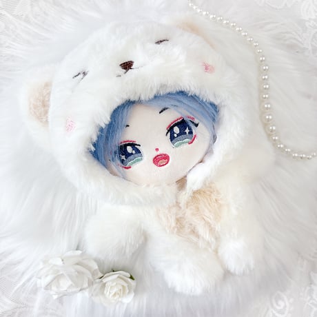 【ぬい服】ふわふわくま着ぐるみ【20cm用】【推し活グッズ】