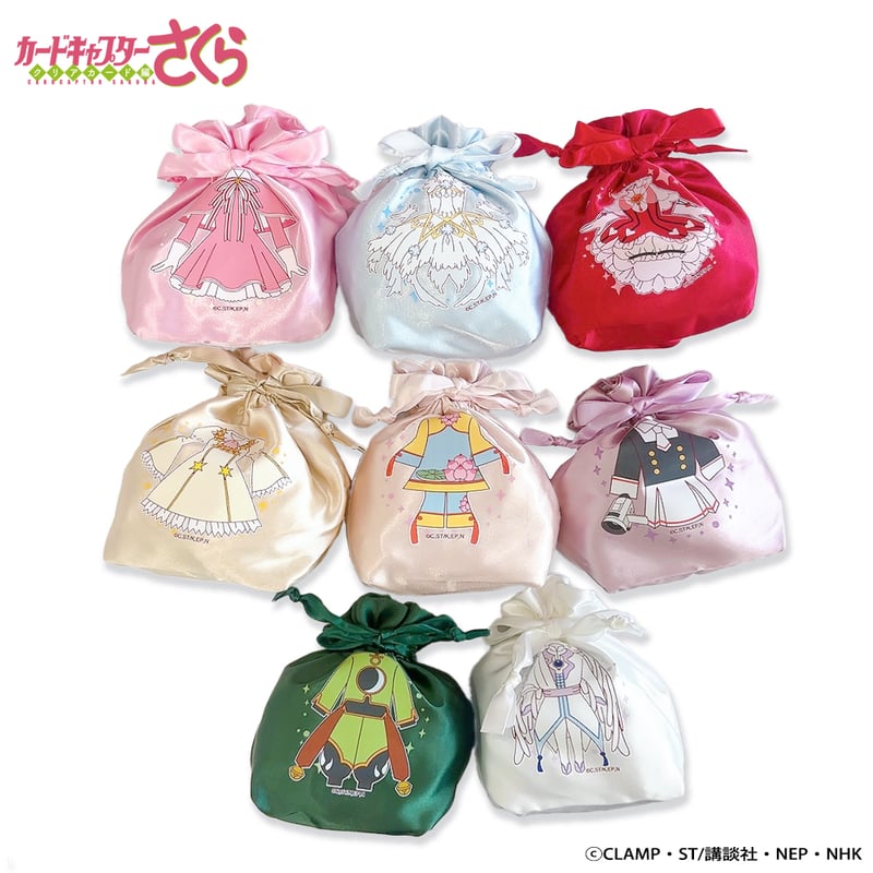 カードキャプターさくら クリアカード編」コスチュームサテン巾着袋