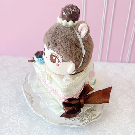 ぬい服　ショートケーキ型ぬいぐるみ用着ぐるみ　10cm用【推し活グッズ】