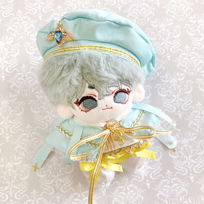 ぬい服】ベレー帽&ケープ&シャツ&パンツ4点セット 10〜15cm用【推し活