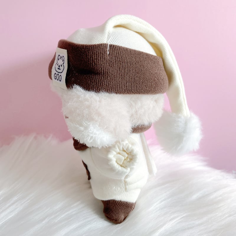 ぬい服】パジャマセット(帽子&ワンピース&靴) 10cmぬいぐるみ用 | G.triGer