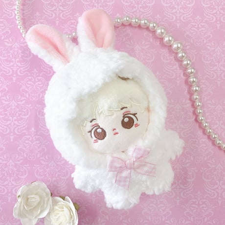 【ぬい服】ぬいぐるみ用もこもこ着ぐるみ/うさぎ・くま 10cm 用【推し活グッズ】
