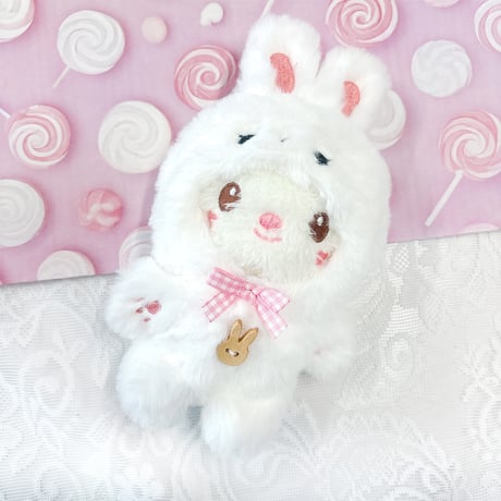 【ぬい服】ぬいぐるみ用着ぐるみ(ペンギン・うさぎ・ブタ)/10cm用 もこもこ