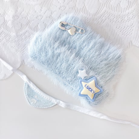 ぬい服　ぬいぐるみ用猫耳ニット帽&スタイセット【10cm用】【推し活グッズ】