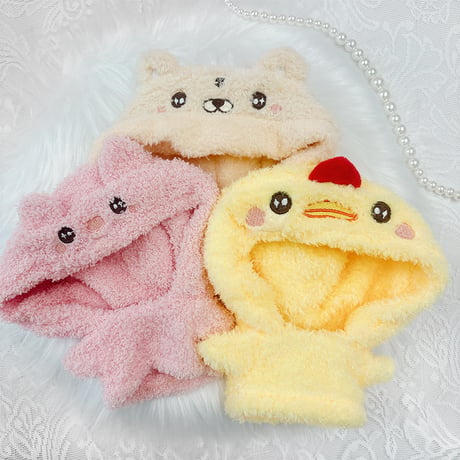 【ぬい服】ぬいぐるみ用ボア着ぐるみ 【15~20cm 用】【推し活グッズ】