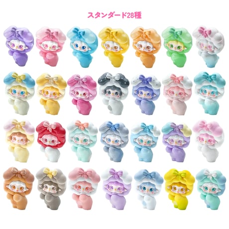 yooki Candy Boom ブラインドボックス 4個入り アートトイ ミニフィギュア シークレット