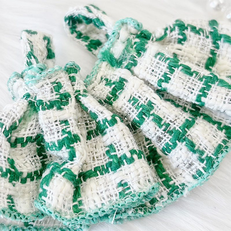 2着セット】ぬい服 10cm ツイード 推し活 ぬい活 ピンク 水色