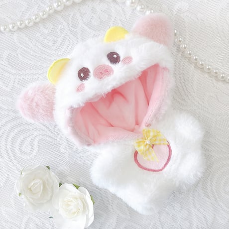 【ぬい服】ぬいぐるみ用刺繍入りアニマル着ぐるみ  10cm 用【推し活グッズ】