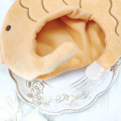 【ぬい服】ぬいぐるみ用着ぐるみキャップ 【たい焼き】15cm用【推し活グッズ】